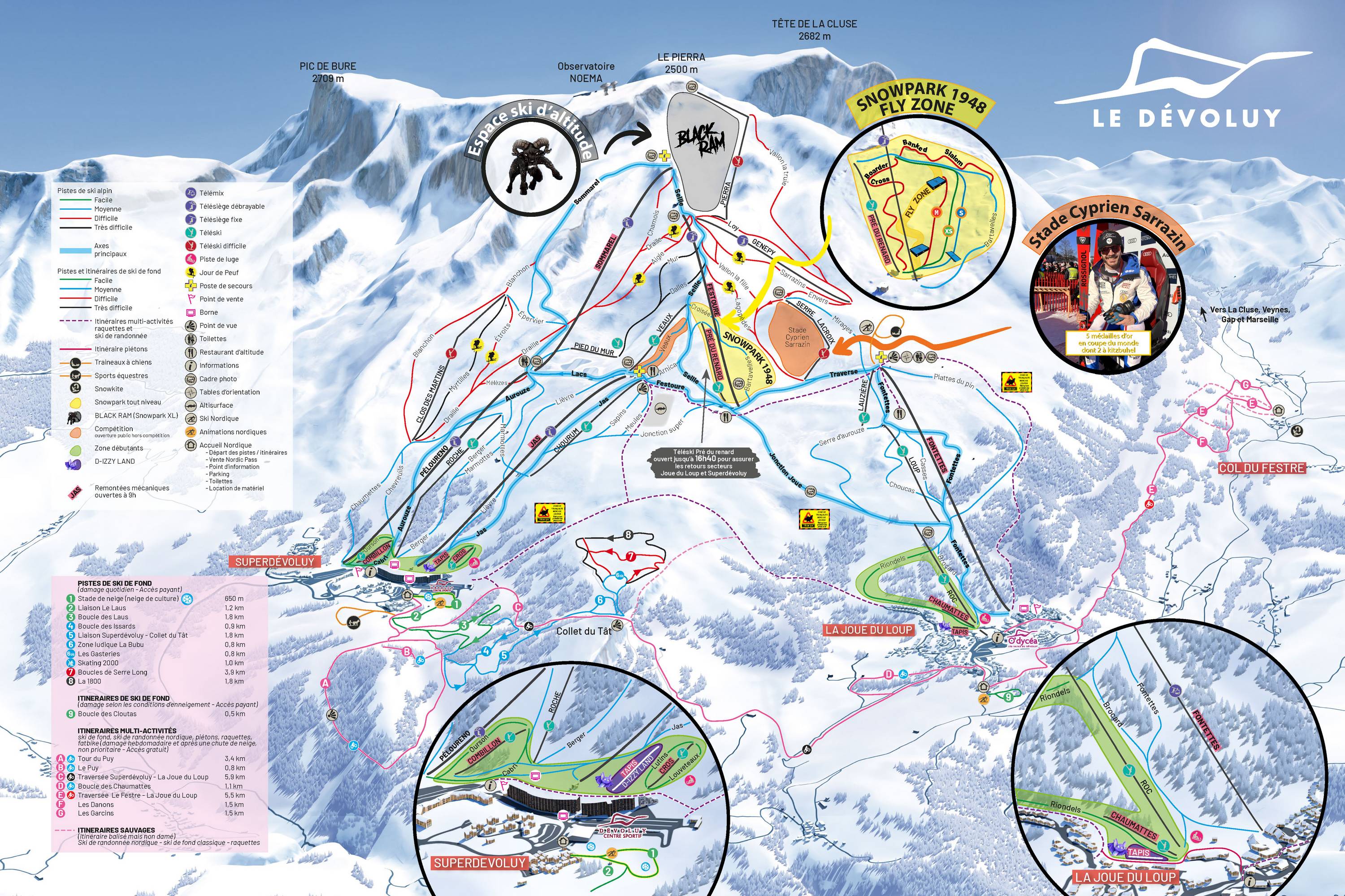 Piste map Superdvoluy