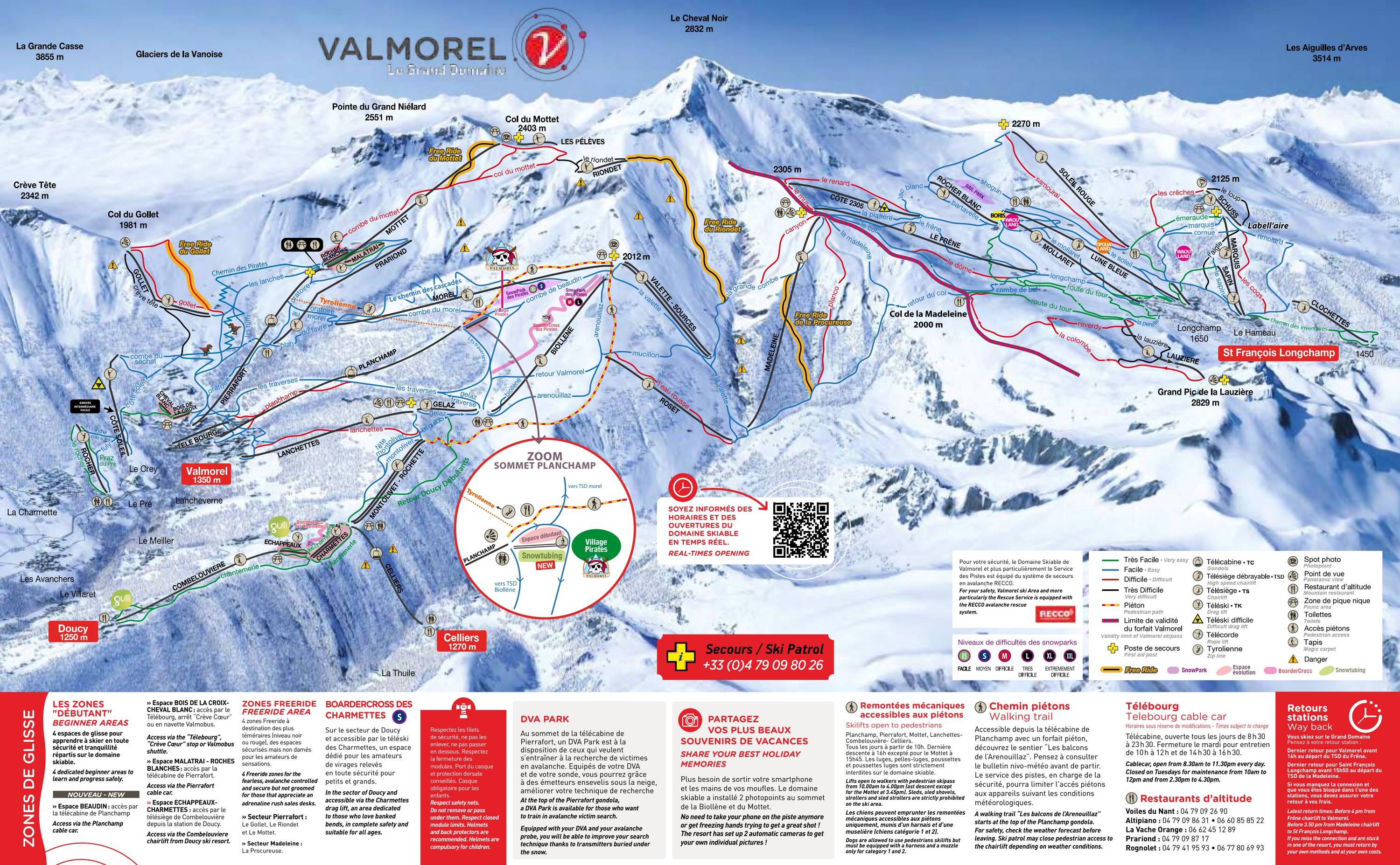 Piste map Saint Franois Longchamp