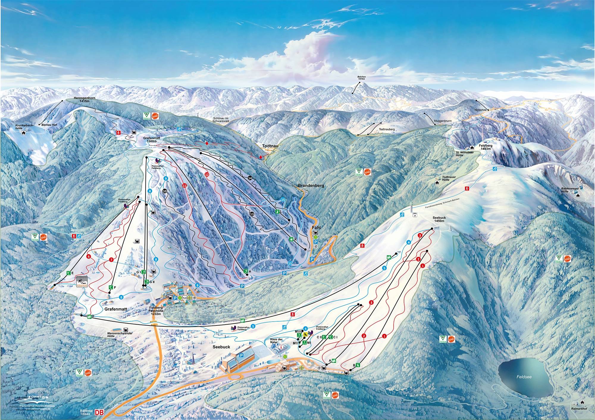 Piste map Feldberg